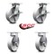 Service Caster 8 Inch Semi Steel Caster Set with Roller Bearing 2 Brakes and 2 Rigid SCC SCC-35S820-SSR-SLB-2-R-2 - alternate 4